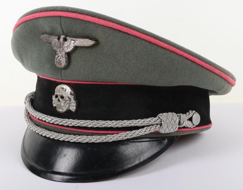 Panzer Commander Cap German Waffen-SS Panzer Officers Peaked Cap