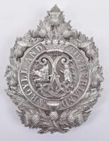 Fine Quality Victorian Hallmarked Silver Argyll & Sutherland Highlanders Officers Glengarry Badge