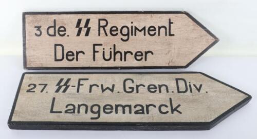 Waffen-SS Regiment Der Fuhrer Wooden Sign