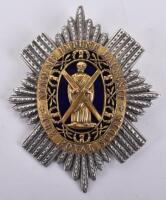 Victorian Royal Scots Officers Forage Cap Badge