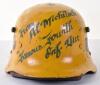 Austrian Transitional American 4th Infantry Division “War Art” Steel Helmet - 2