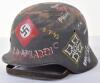 WW2 German “War Art” Steel Combat Helmet