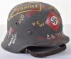 WW2 German “War Art” Steel Combat Helmet - 2