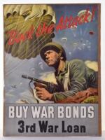 WW2 American War Bonds Poster “Back the Attack!”