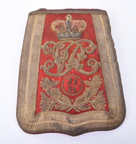 Victorian 21st Hussars Officers Full Dress Sabretache