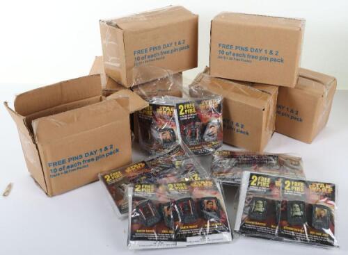 Large Quantity of Star Wars ROTS 2005 Pin/Badge collection