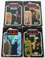 Four Opened Vintage Return of The Jedi Star Wars carded Figures