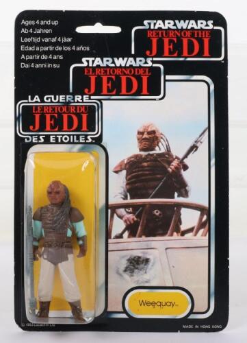 Palitoy General Mills Star Wars Return of The Jedi Tri Logo Weequay Vintage Original Carded Figure