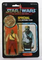 Kenner Star Wars The Power of The Force Barada with Special collectors coin, Vintage Original Carded Figure
