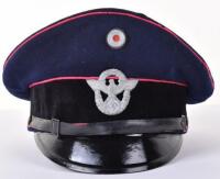 Third Reich Fire Police Officials Peaked Cap