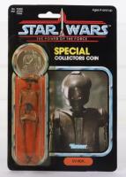 Kenner Star Wars The Power of The Force EV-9D9 with Special collectors coin, Vintage Original Carded Figure