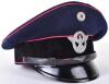 Third Reich Fire Police Officials Peaked Cap - 3