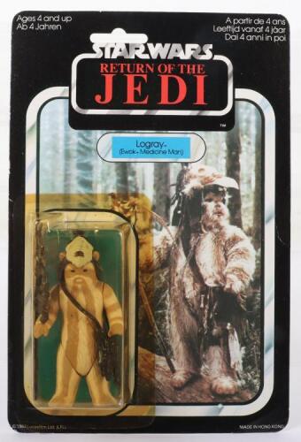 Kenner Star Wars Return of The Jedi Logray (Ewok-Medicine Man) Vintage Original Carded Figure