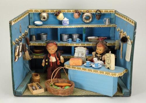 A German miniature Shop room-set,