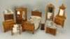 Schneegas Dolls House Bedroom furniture, German 1890s,
