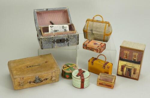 Miniature luggage, 19th early 20th century,