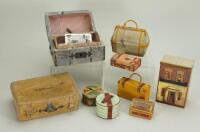 Miniature luggage, 19th early 20th century,