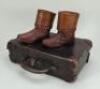 A pair of leather boots reputedly belonging to General Tom Thumb,