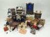 Waltershausen Dolls House furniture, gold painted soft metal miniatures and more, circa 1890,