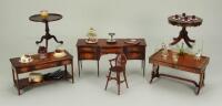 Suite of Tarbena 1/12th scale wooden Dolls House furniture,