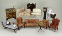 Selection of 1/12th scale Dolls House furniture by various makers,