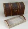 A sweet miniature Edwardian dolls trunk with clothes, - 2