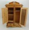 Good faux Bamboo Doll size wardrobe, French 1890s, - 2