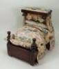 A wooden Half-Tester Dolls bed, English circa 1900,
