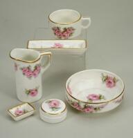 A Max Roesler china dolls Toilette set, German circa 1905,