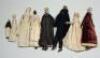 A rare and unusual group of miniature early English cloth dolls, circa 1810, - 2