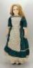 Wax over composition shoulder head doll, English circa 1860,