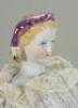 Lovely Princess Eugenie Parian shoulder head doll, German 1860s, - 2