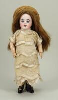 Small Francois Gaultier bisque head Bebe doll, size 5, French circa 1900,