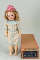 DEP 1907 bisque head doll in original box, French circa 1905,