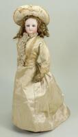 Rare and beautiful Bru bisque shoulder head fashion doll, also known as ‘Mona Lisa’, French circa 1870,