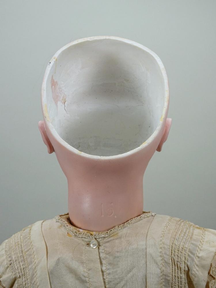 Reproduction Poupée Ancienne JUMEAU 62 Cm - Tête Biscuit - 'Triste' Ou 'Longue Face'