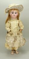 ‘Liane’ J. Verlingue bisque head doll, French circa 1915,