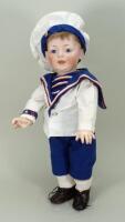 J.D Kestner 211 bisque head character doll, German circa 1905,