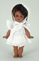 Very sweet Kammer & Reinhardt/K&R 126 mulatto bisque head doll, German circa 1905,