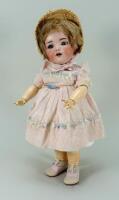 Franz Schmidt & Co 1295 bisque head doll, German circa 1910,