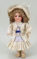 A.M 390 bisque head doll, German circa 1910,