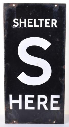 WW2 Home Front Shelter Sign