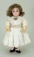 J.D Kestner 160 closed mouth bisque head doll, German circa 1900,