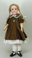A.M 390 bisque head doll, German circa 1910,