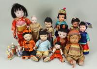 Collection of Oriental dolls,