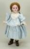 Simon & Halbig 1009 bisque head doll, German circa 1905,