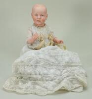 Rare Franz Schmidt & Co 1266 bisque head character baby, German circa 1910,