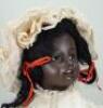 Gebruder Kuhnlenz 34-28 all original black bisque head doll, German circa 1910, - 2