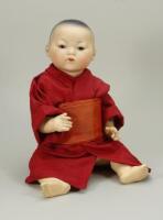 A.M 353 bisque head oriental baby doll, German circa 1910,