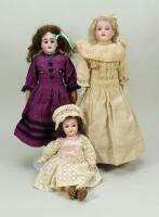 Bisque shoulder head doll, German, circa 1910,